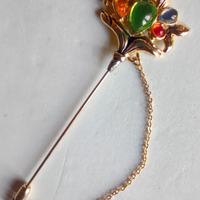 Laura Biagiotti spilla vintage placcato oro