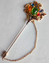 Laura Biagiotti spilla vintage placcato oro