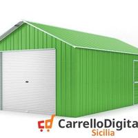 Baracca cantiere 438x724 saracinesca verde chiaro