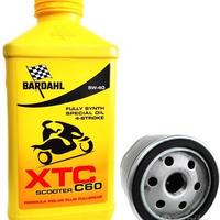 Kit tagliando 2 litri bardahl xtc 5w 40 + filtro