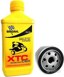Kit tagliando 2 litri bardahl xtc 5w 40 + filtro