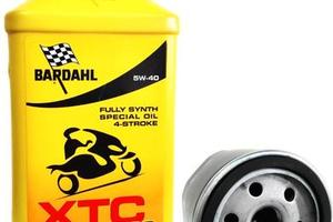 Kit tagliando 2 litri bardahl xtc 5w 40 + filtro