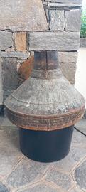 Antico imbuto gigante in ferro da cantina  