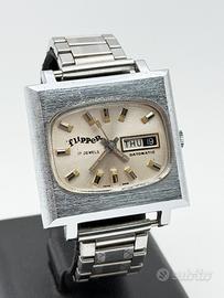flipper tv nos 36mm vintage watch orologio