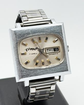 flipper tv nos 36mm vintage watch orologio