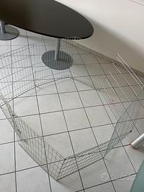 Box per animali in acciaio circa 140 cm diametro