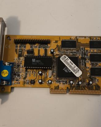 Scheda Video Vintage AGP ATI RAGE IIC