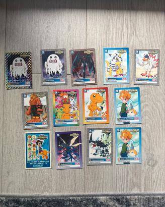 Lotto 12 carte Digimon Training Cards