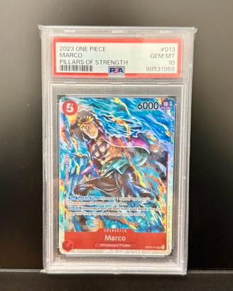 One Piece OP03 Marco #013 PSA 10 GEM MINT