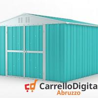 Box struttura lamiera Acciaio 327x307 azzurro