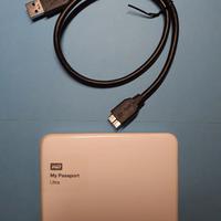 HD ESTERNO USB 1TB WD MY PASSPORT USATO