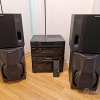 Impianto stereo sony doppia coppie casse