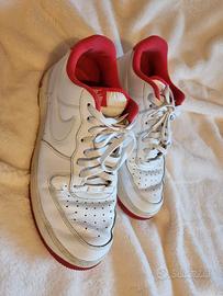 Nike Air Force 1 Low - Bianche/Rosse - Taglia 46