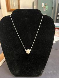 Collana argneto 925 e perle