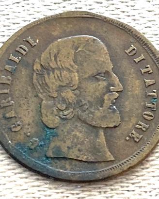 Gettone Patriottico Risorgimento 1860 Garibaldi