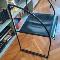 4 sedie pranzo in pelle design ICF