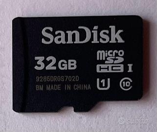 SanDisk microSDHC 32GB UHS‑I Classe 10 (U1)