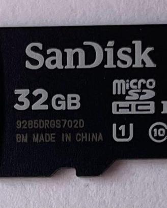 SanDisk microSDHC 32GB UHS‑I Classe 10 (U1)