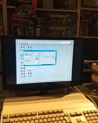 Computer Commodore Amiga 500 + Pistorm + Raspberry
