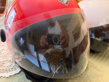 Casco jet tucano urbano rosso