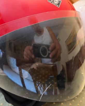 Casco jet tucano urbano rosso