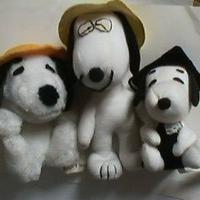 4 pupazzetti serie "SNOOPY" Peanuts arredo o gioco