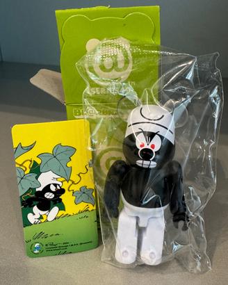 BEARBRICK 100% RARO Smurfs Black series 49