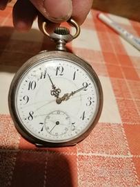 orologio tasca antico argento