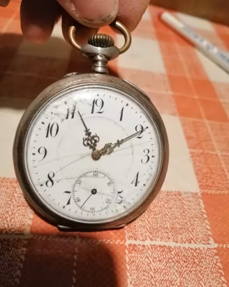 orologio tasca antico argento