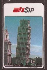 Scheda telefonica SIP con torre di pisa