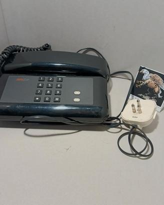 Telefono Sirio Giugiaro Design vintage nero.