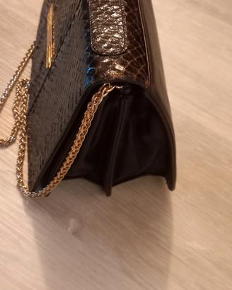 borsa in pelle di rettile
