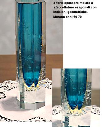 Vaso in Cristallo Sommerso
