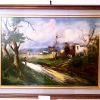 Quadro Paesaggio Naturale Fiume Uomo Inverno Arte