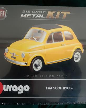  Bburago Model Kit - Fiat 500F (1965) - Scala 1/24