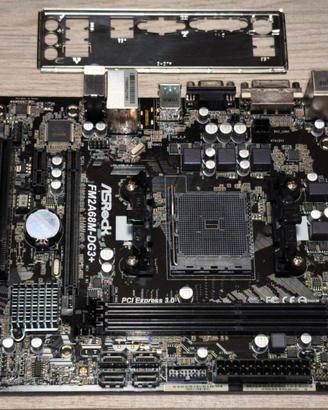 Scheda Madre Asrock  FM2A68M-DG3+ FM2+ AMD
