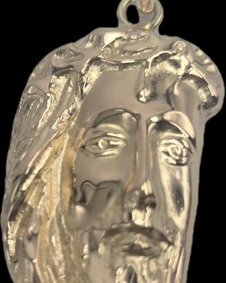 Massiccio ciondolo viso cristo
