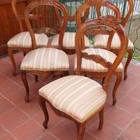 Set 6 sedie in legno massello (vintage retrò)