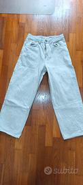 Bershka Neo Barrel Carpenter - Jeans baggy - beige