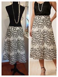 Gonna MIDI COAST Luxury - 100% SETA Pura - Nuova