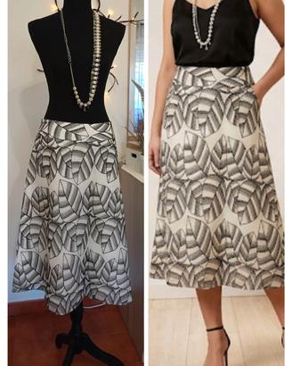 Gonna MIDI COAST Luxury - 100% SETA Pura - Nuova