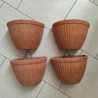 Set 4 vasi terracotta appendibili