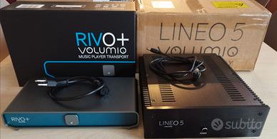 Streamer Volumio Rivo+ con alimentatore Lineo5