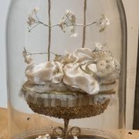 antica Maria bambina in cera