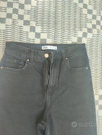 Jeans Zara neri donna vita alta taglia XXS IT36
