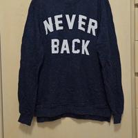 Felpa uomo blu con scritta