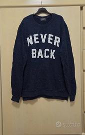 Felpa uomo blu con scritta