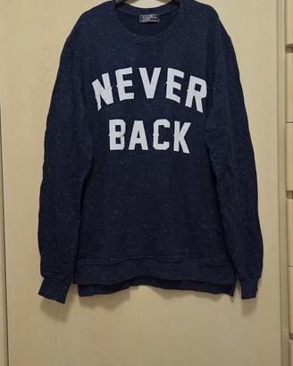 Felpa uomo blu con scritta