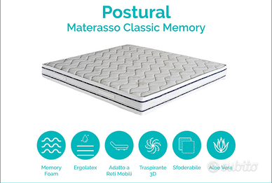 MATERASSO POSTURAL MEMORY MATRIMONIALE 160X190/200
