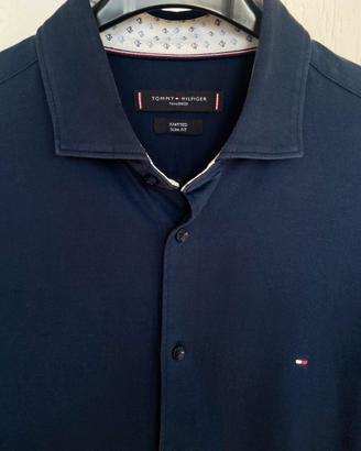 Tommy Hilfiger camicia blu uomo